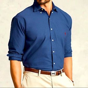 Polo by Ralph Lauren Oxford Shirt- Blue